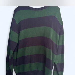 Navy & Green John Galt/Brandy Sweater